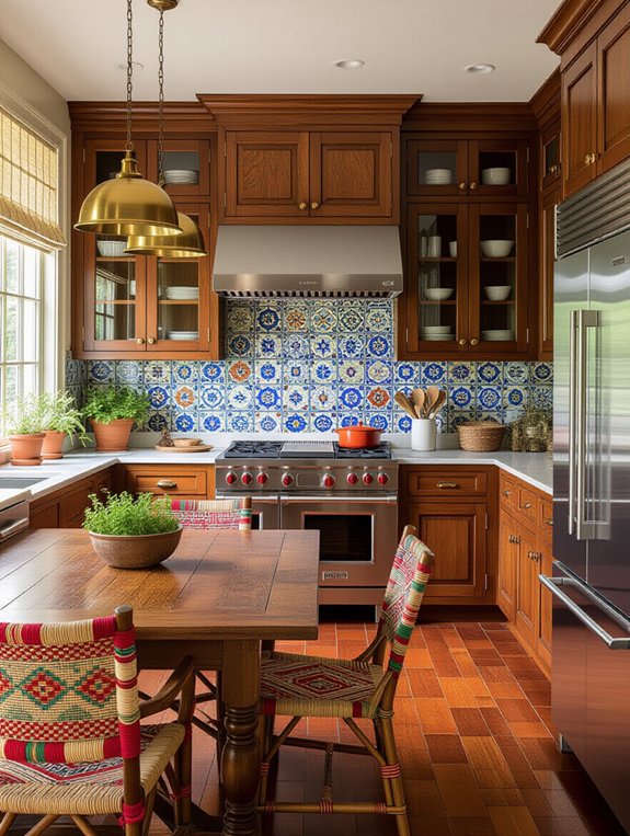 vintage accents enhance modernity