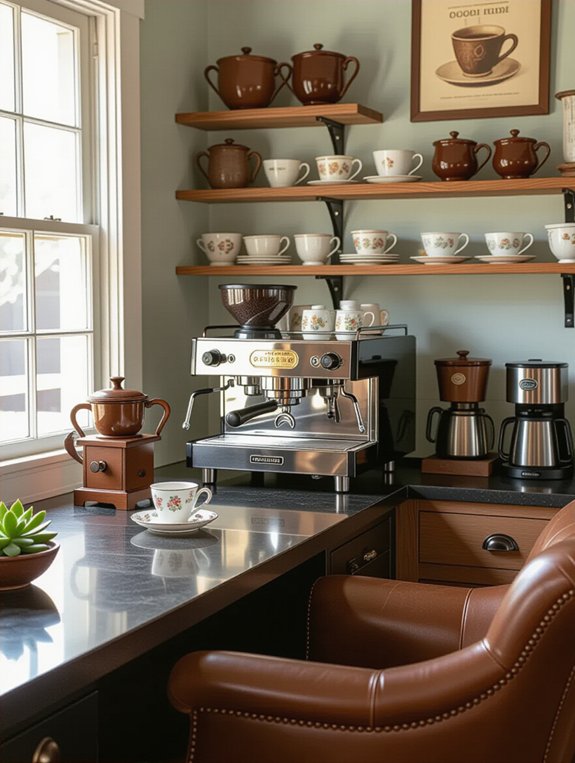 vintage charm coffee bar