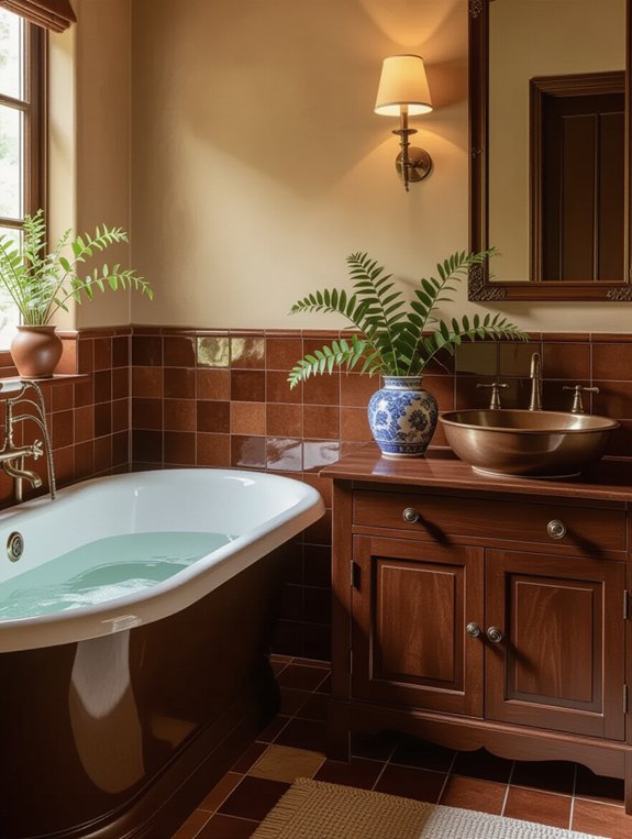 vintage charm in bathrooms