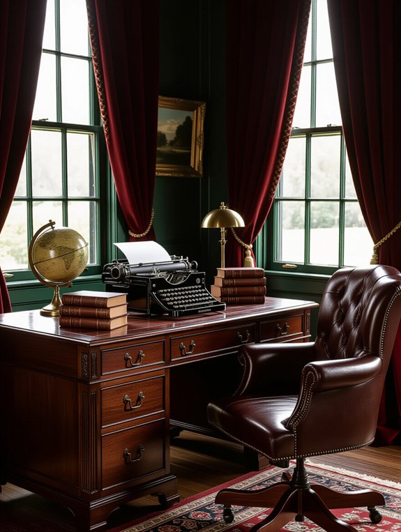 vintage charm in workspace