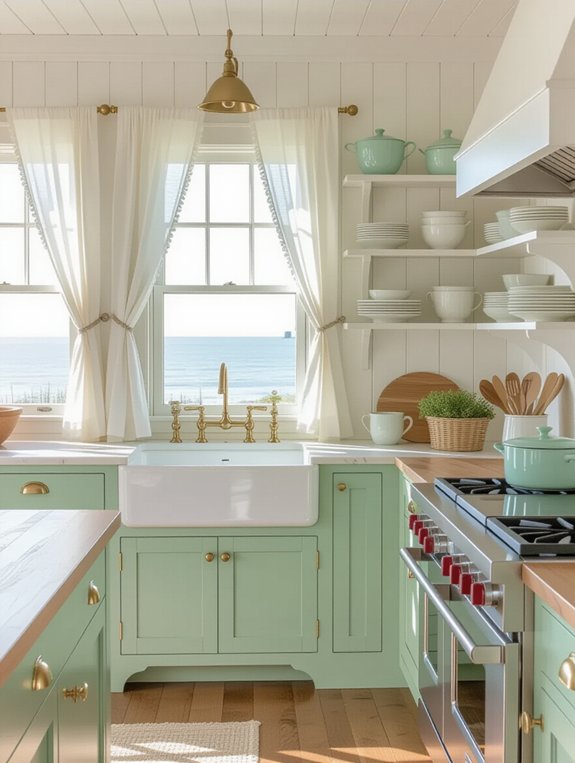 vintage coastal kitchen design