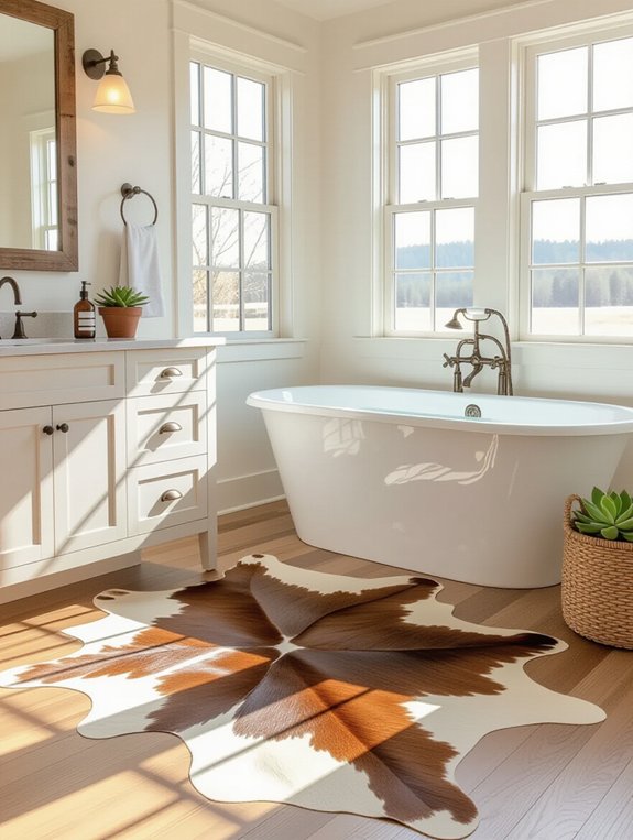 vintage cowhide rug benefits