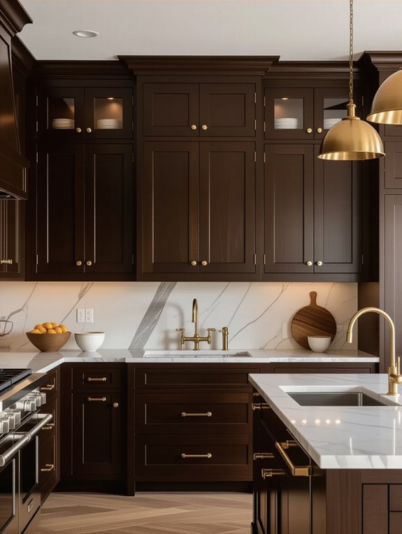 vintage dark cabinet charm