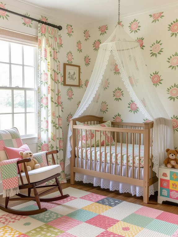 vintage meets modern nursery