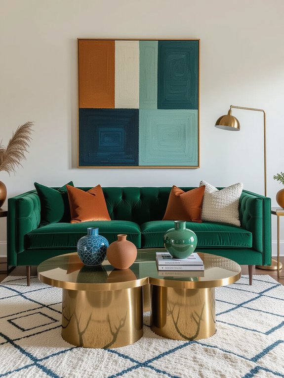 vintage modern decor blend