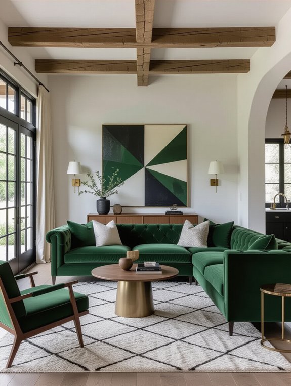 vintage modern living room blend