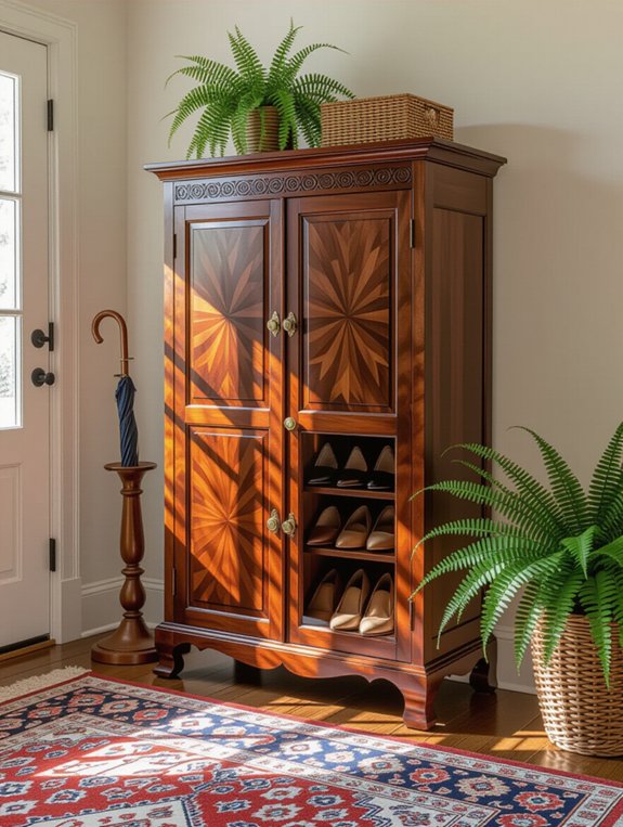 vintage shoe storage elegance