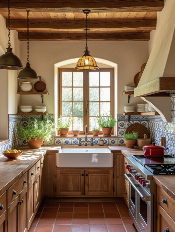 vintage spanish kitchen charm