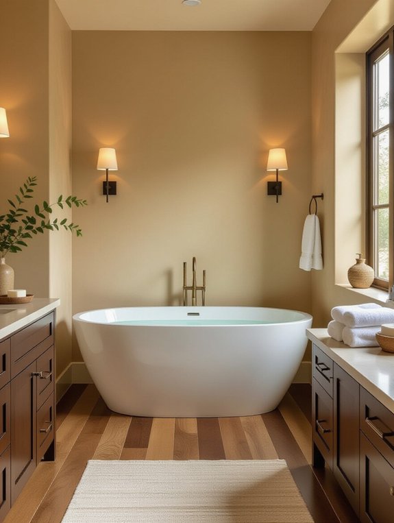 warm beige rich brown