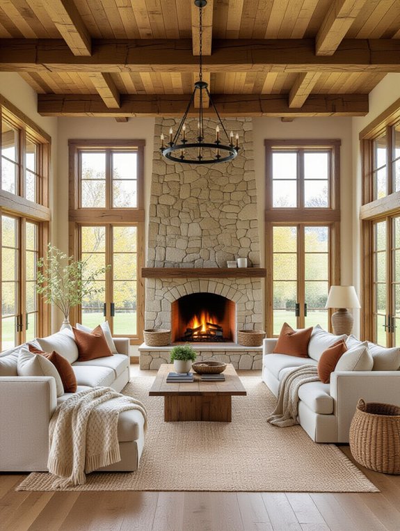 warmth comfort rustic retreat