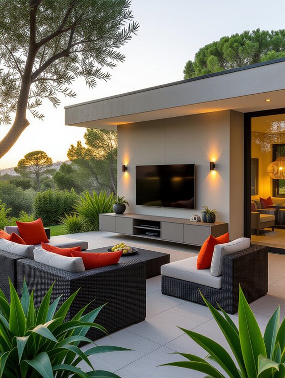 weather resistant outdoor tv units