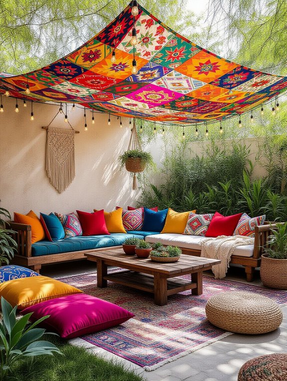 whimsical outdoor cozy retreat