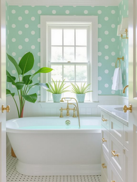 whimsical polka dot decor