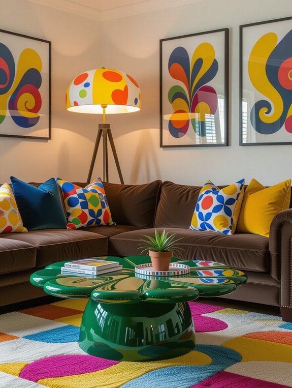 whimsical vintage living room