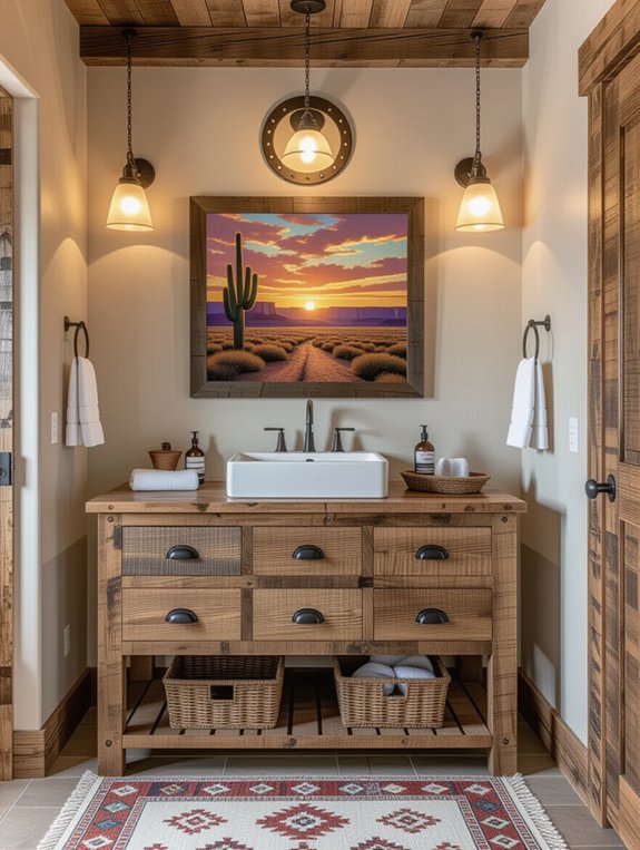 wild west bathroom decor