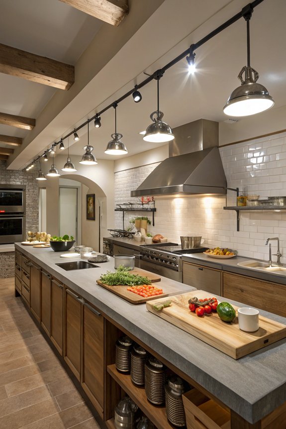 adjustable focused kitchen lighting