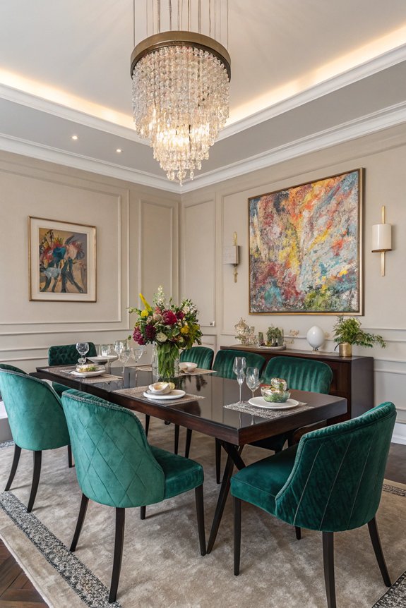 artistic dining room transformation