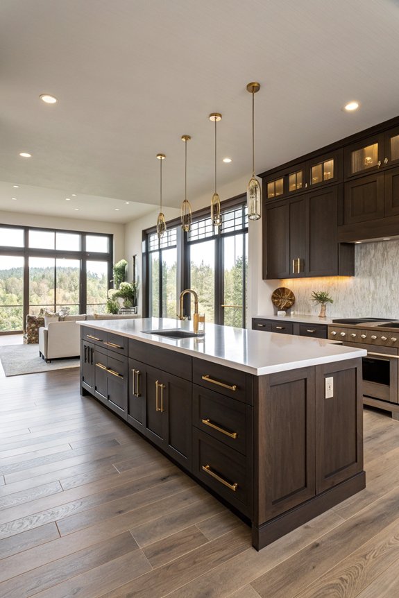 balanced warm cabinetry design