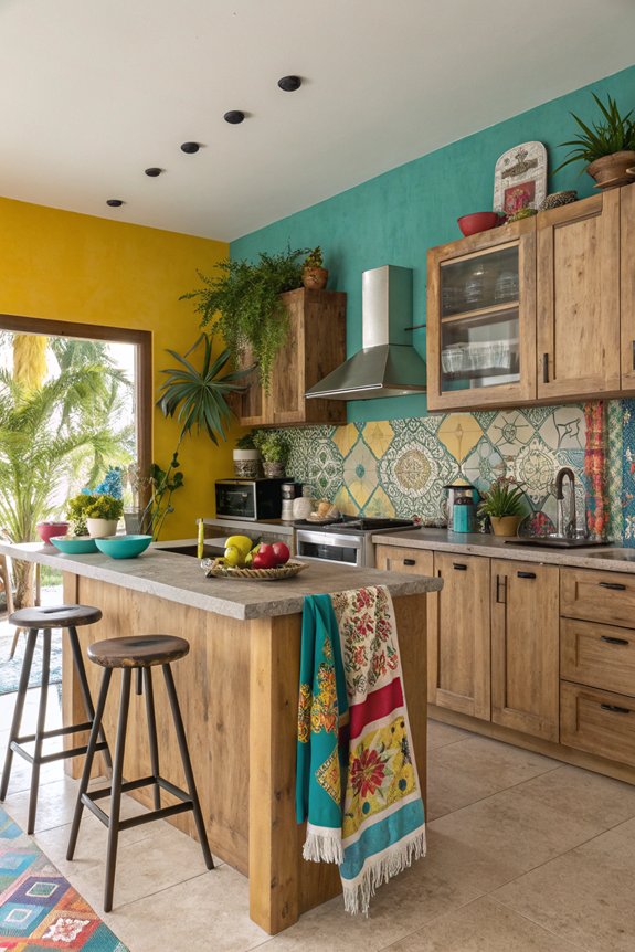 bold accents enhance kitchens