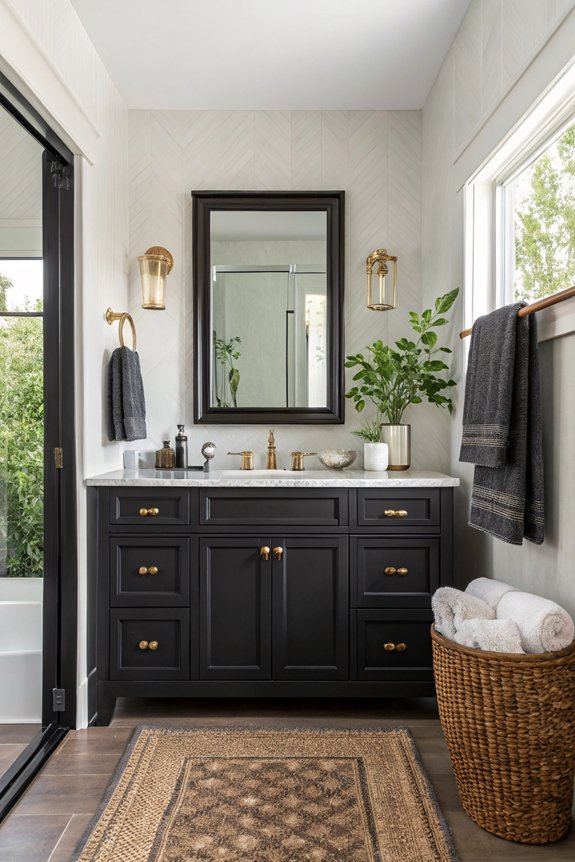 bold black vanities elevate decor