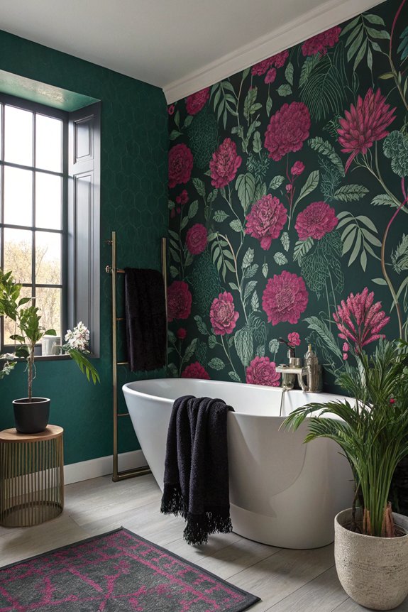 bold patterns elevate bathrooms