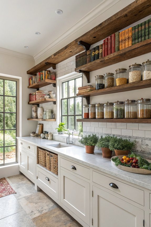 bold statement with shelves