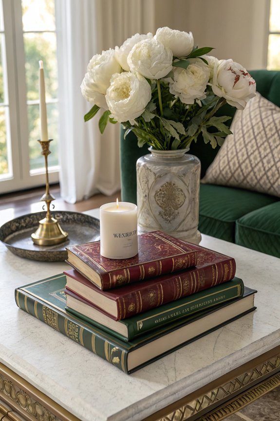 books as decorative conversation starters