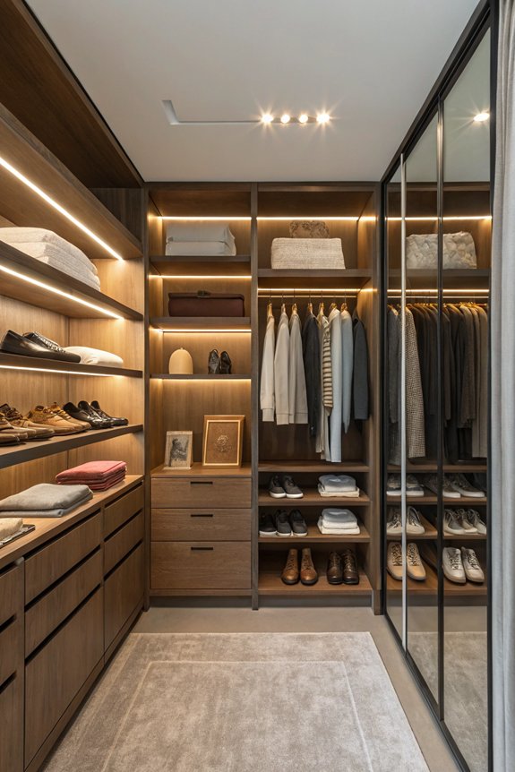 bright functional closet lighting