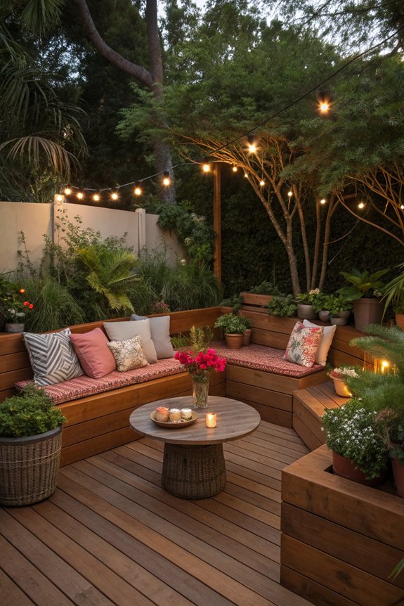 built in seating for comfort