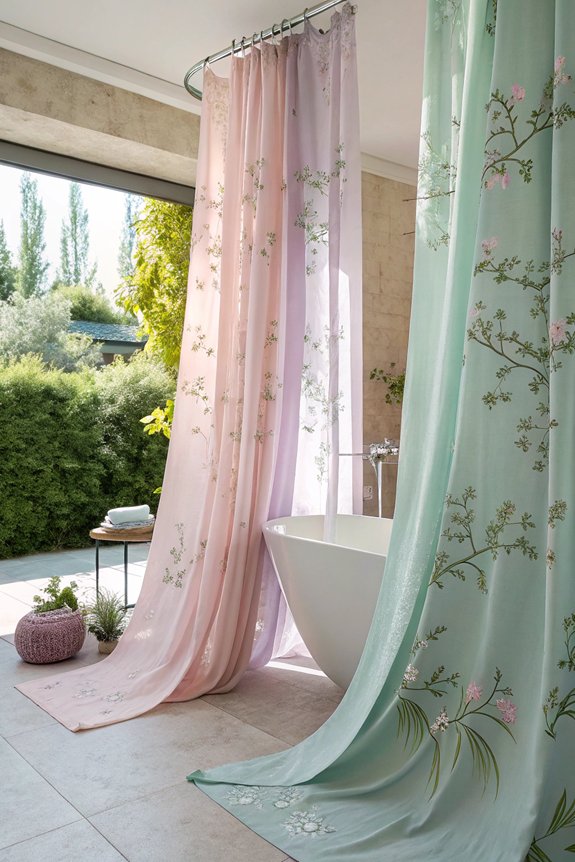 calm pastel bathroom decor