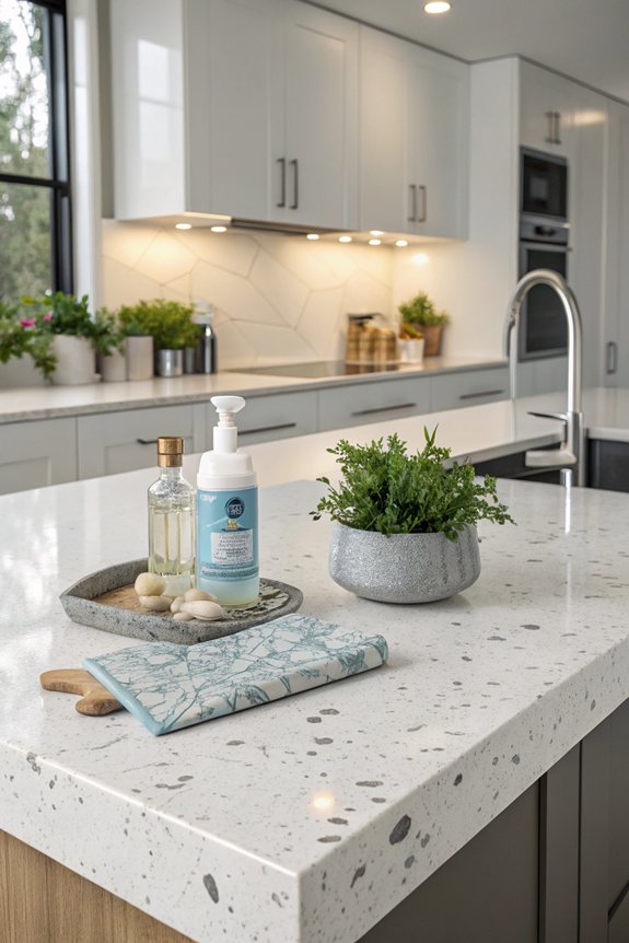 care for quartz countertops