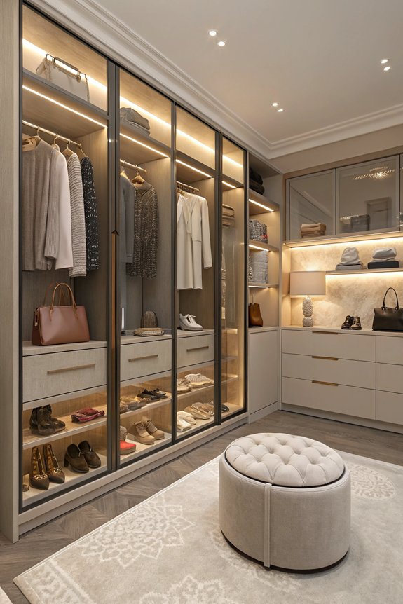 chic closet organized serenity