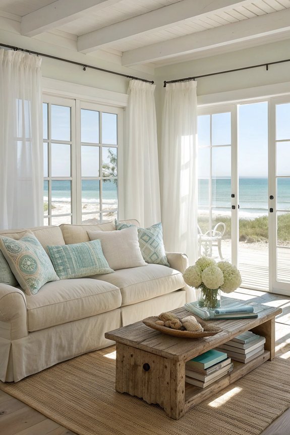 coastal chic beige sofas