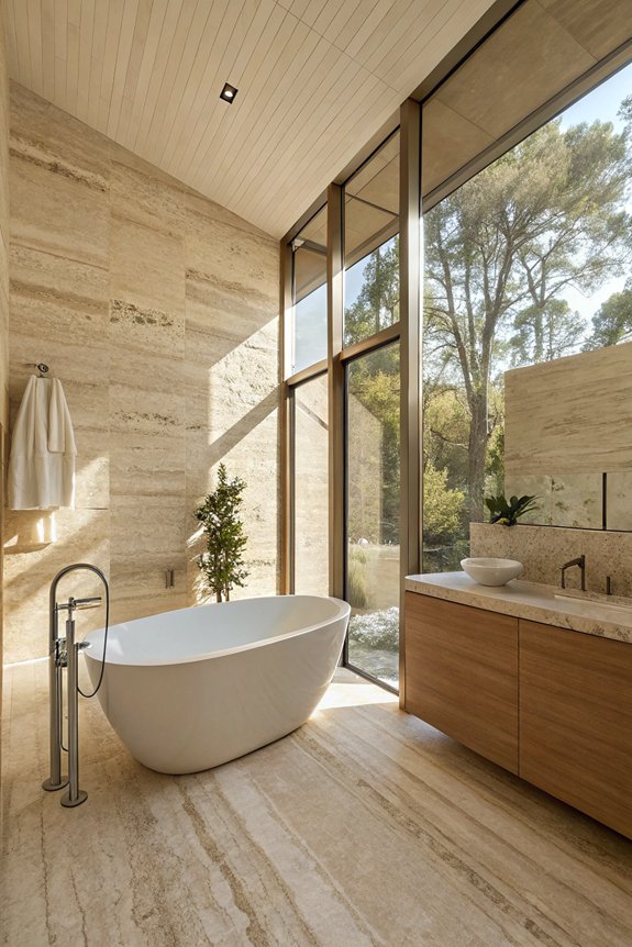 cohesive travertine design elements