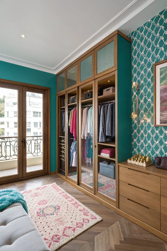 colorful accent wall design