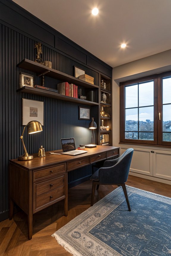cozy flexible workspace lighting
