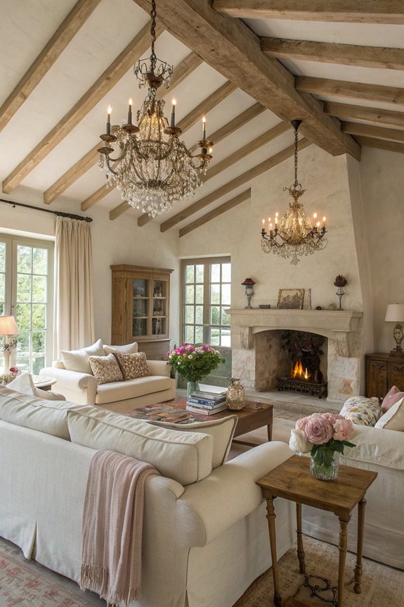 cozy layered lighting elements