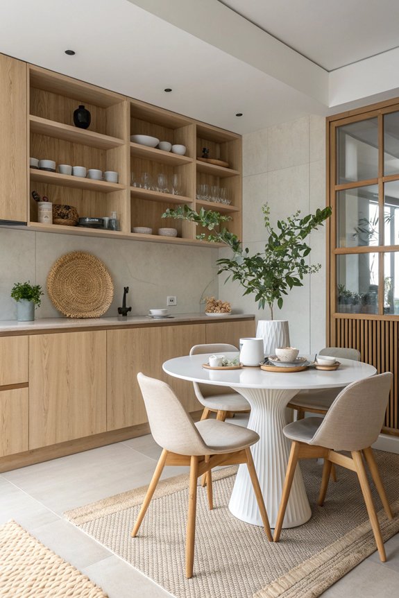 cozy minimalist dining nook