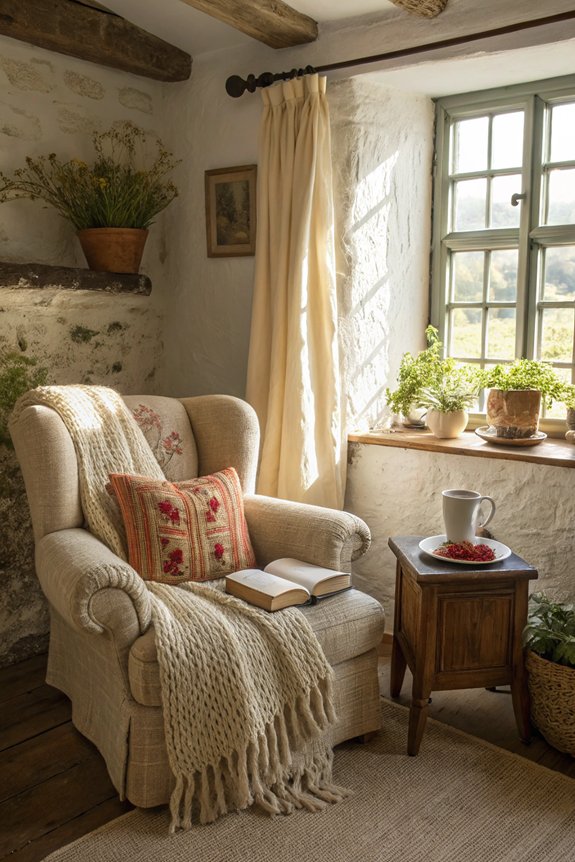 cozy reading nook design