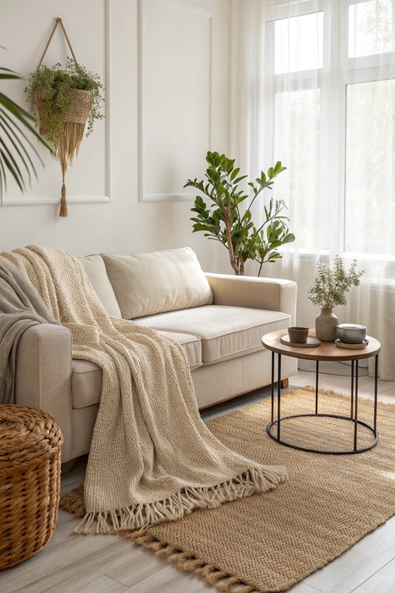 cozy textures enhance minimalism