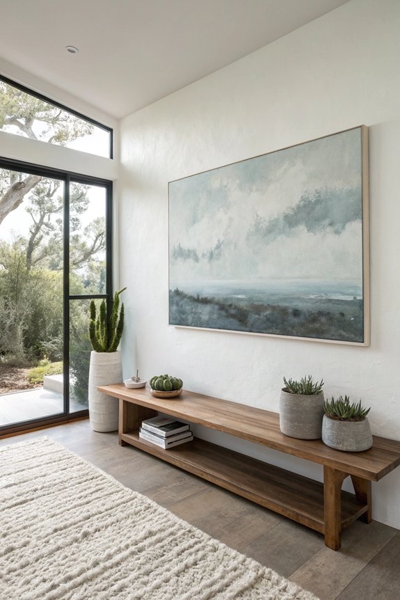 curate impactful minimalist artwork