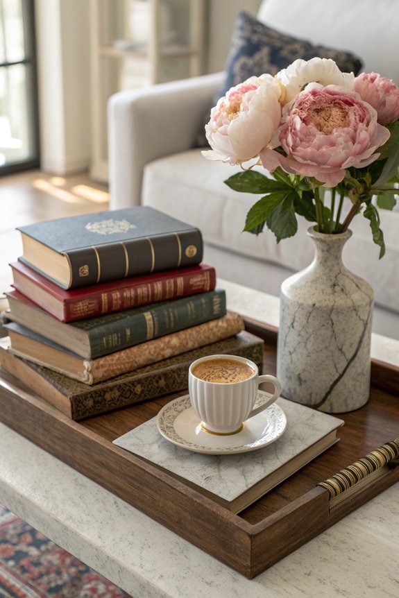 curated coffee table library