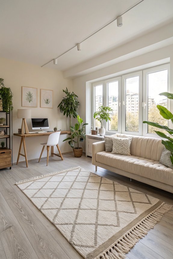 define spaces with rugs