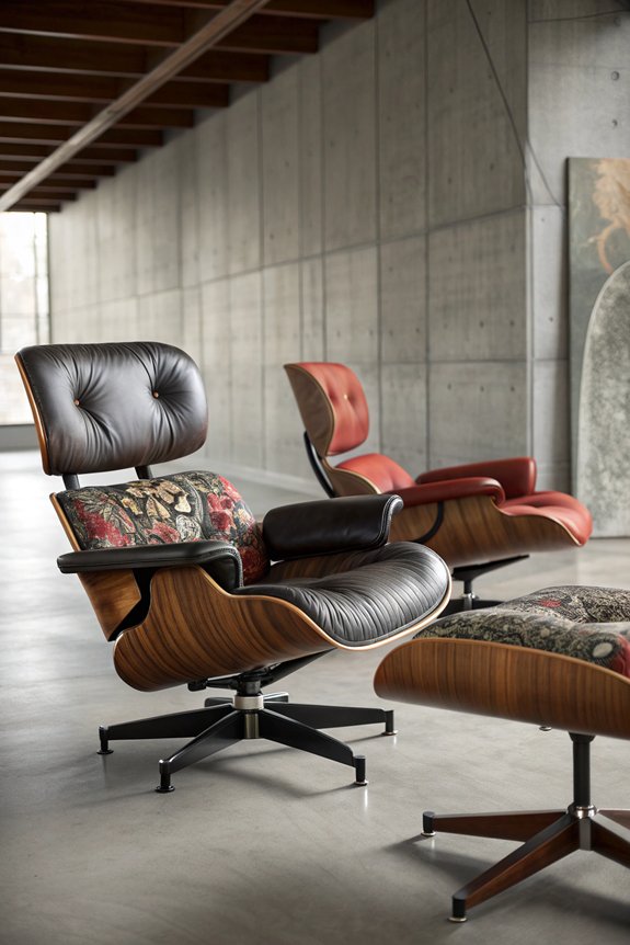 eames lounge chair fabric options