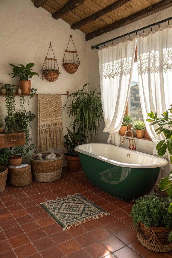 earthy tones create tranquility