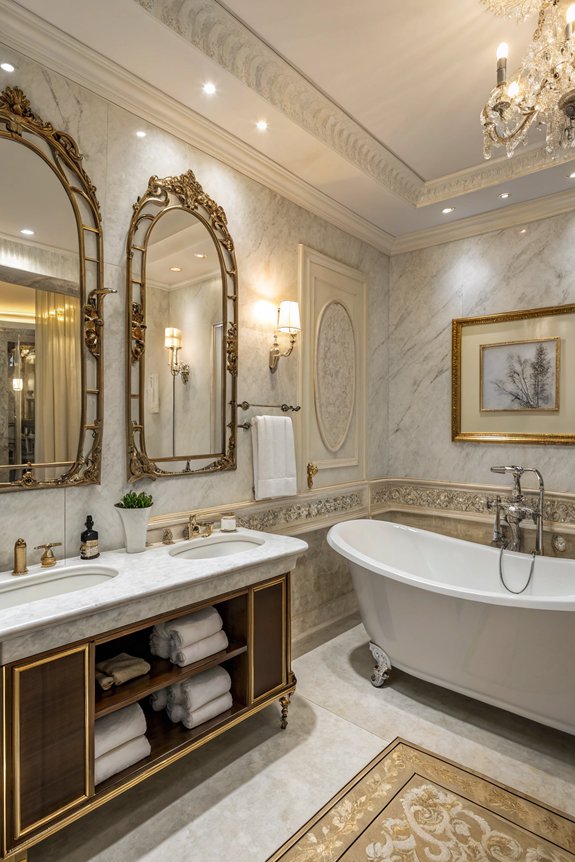 elegant bathroom hardware selection