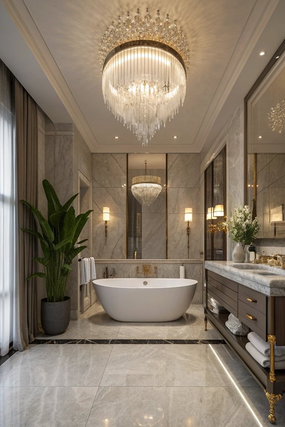 elegant bathroom lighting ideas