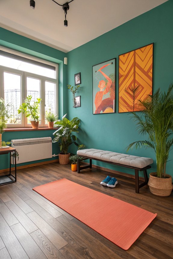 energizing gym color palette