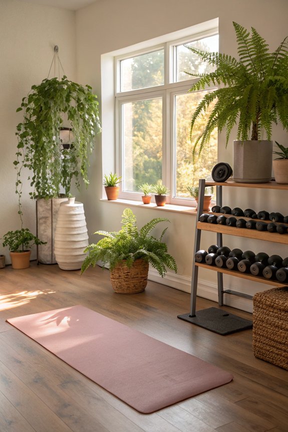 enhance gym with plants