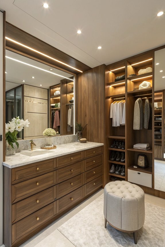 functional closet vanity blend